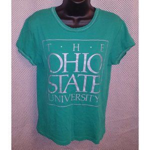 Ohio State Buckeyes VINTAGE 1990's Logo Green T-Shirt - Youth Large